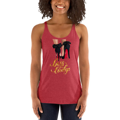 Boss Lady Women's Racerback Tank - Fearless Confidence Coufeax™