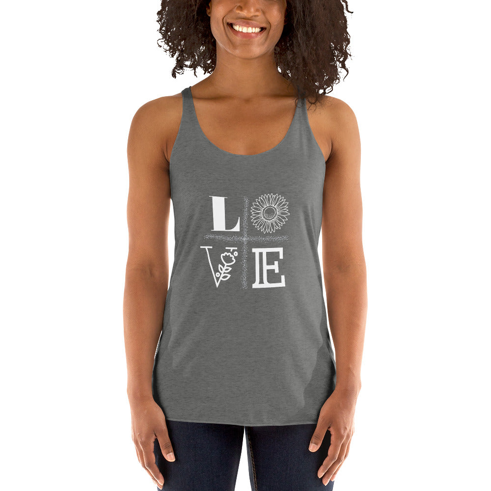 LOVE Women's Racerback Tank - Fearless Confidence Coufeax™