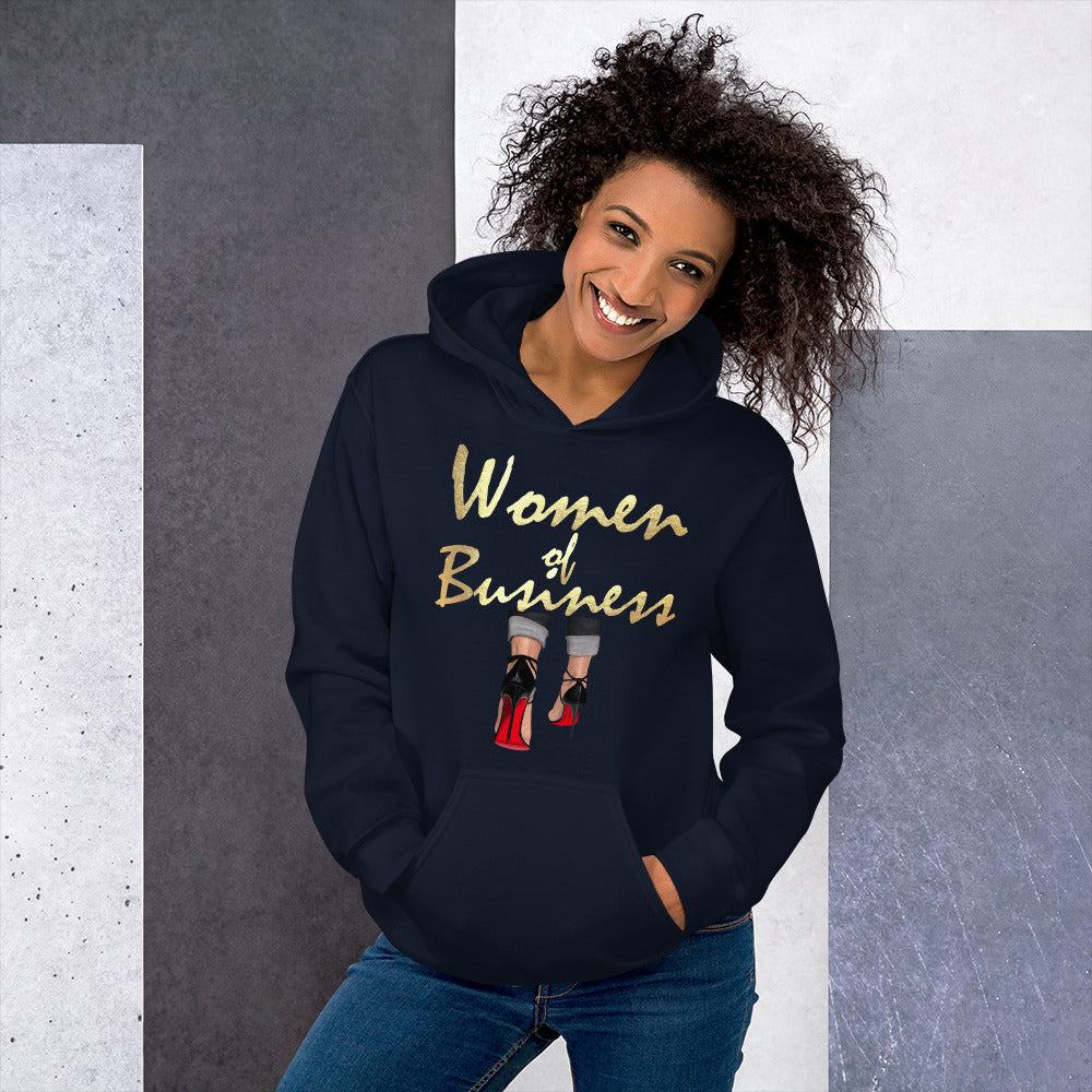 WOMAN IN BUSINESS Hoodie - Fearless Confidence Coufeax™