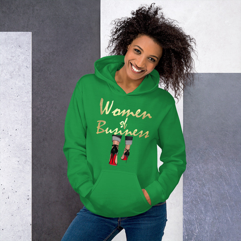 WOMAN IN BUSINESS Hoodie - Fearless Confidence Coufeax™