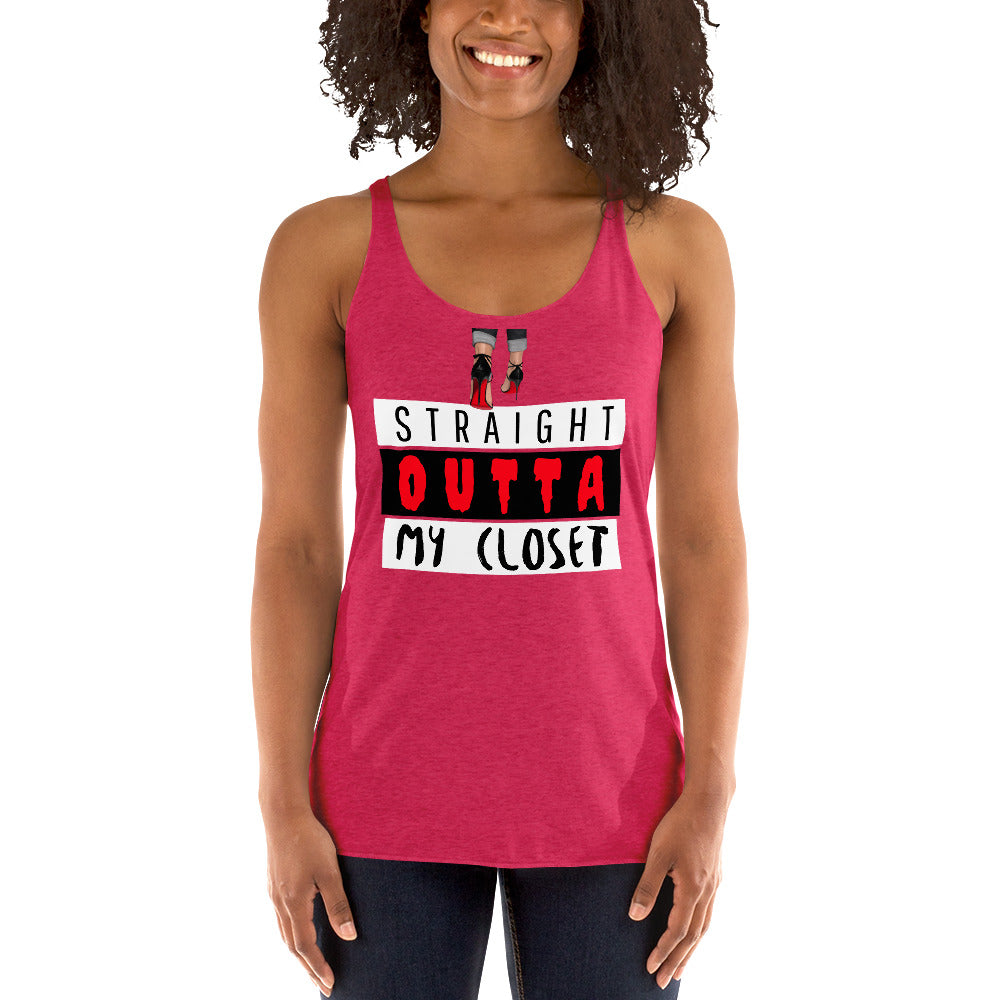 Straight Outta My Closet Women's Racerback Tank - Fearless Confidence Coufeax™