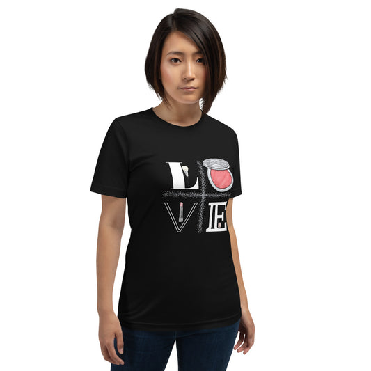 LOVE & MAKEUP T-Shirt - Fearless Confidence Coufeax™