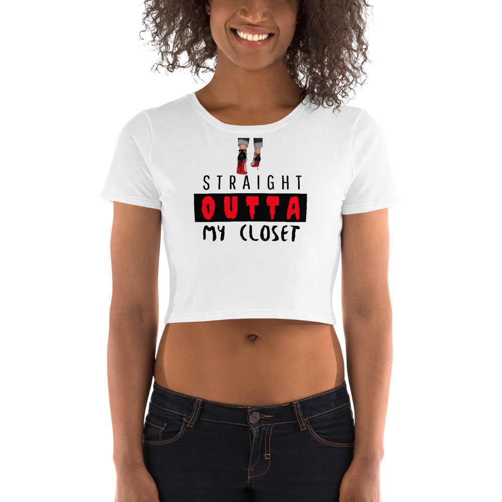 Straight Outta My Closet Women’s Crop Tee - Fearless Confidence Coufeax™