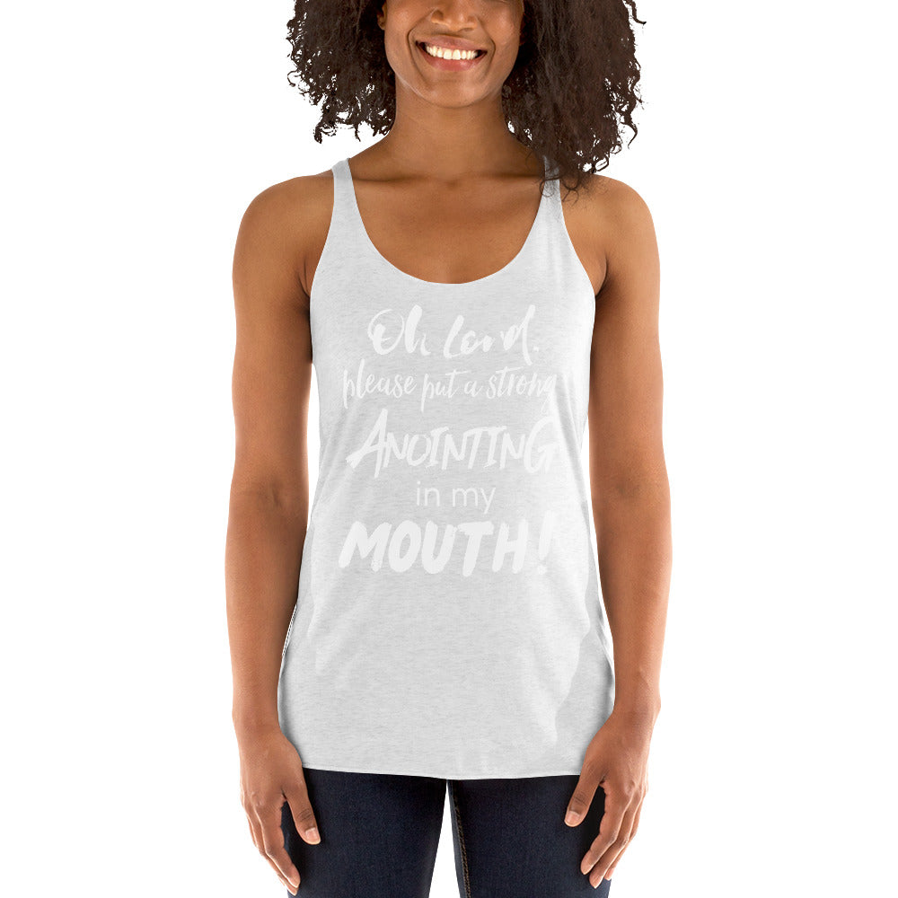 Anointing Prayer Women's Racerback Tank - Fearless Confidence Coufeax™