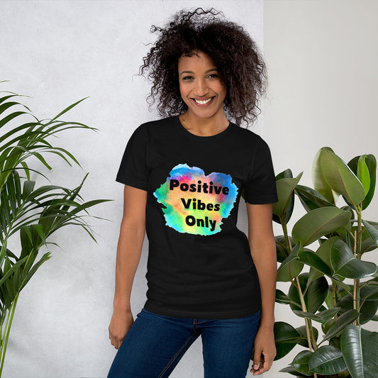 POSITIVE VIBES ONLY T-Shirt - Fearless Confidence Coufeax™