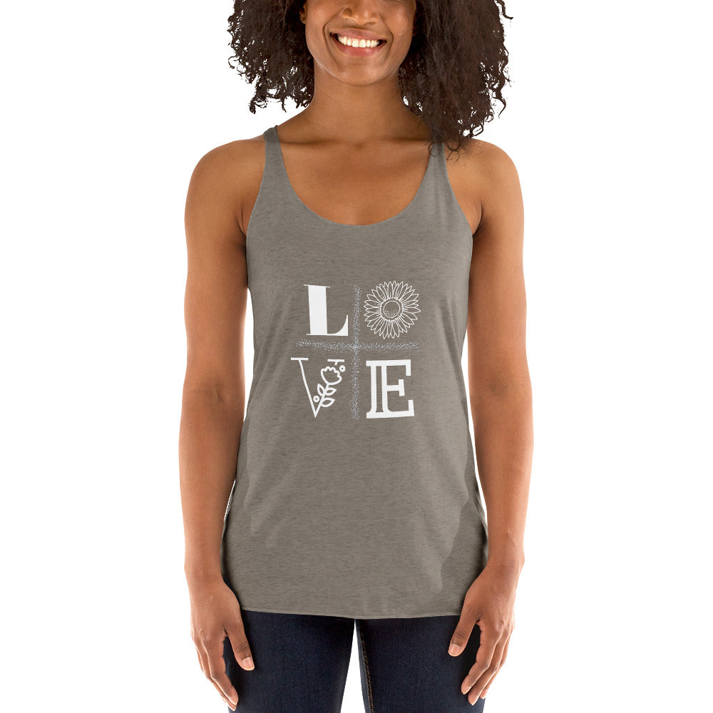 LOVE Women's Racerback Tank - Fearless Confidence Coufeax™