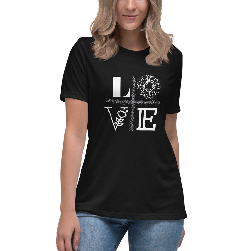 LOVE Women's Relaxed T-Shirt - Fearless Confidence Coufeax™