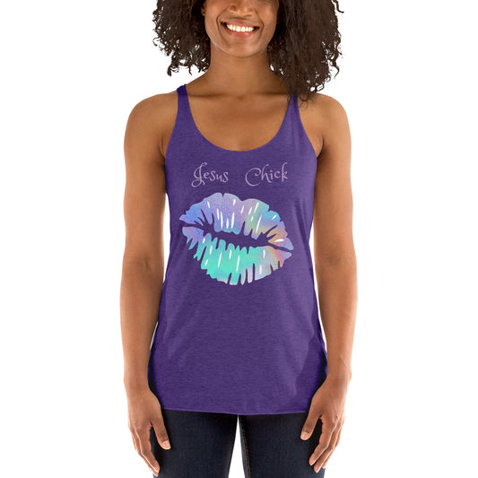 Jesus Chick Women's Racerback Tank - Fearless Confidence Coufeax™