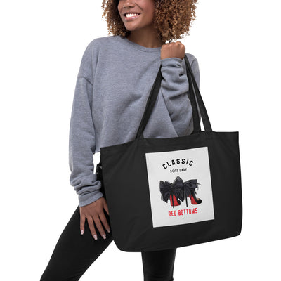 Classic Boss Lady Large organic tote bag - Fearless Confidence Coufeax™