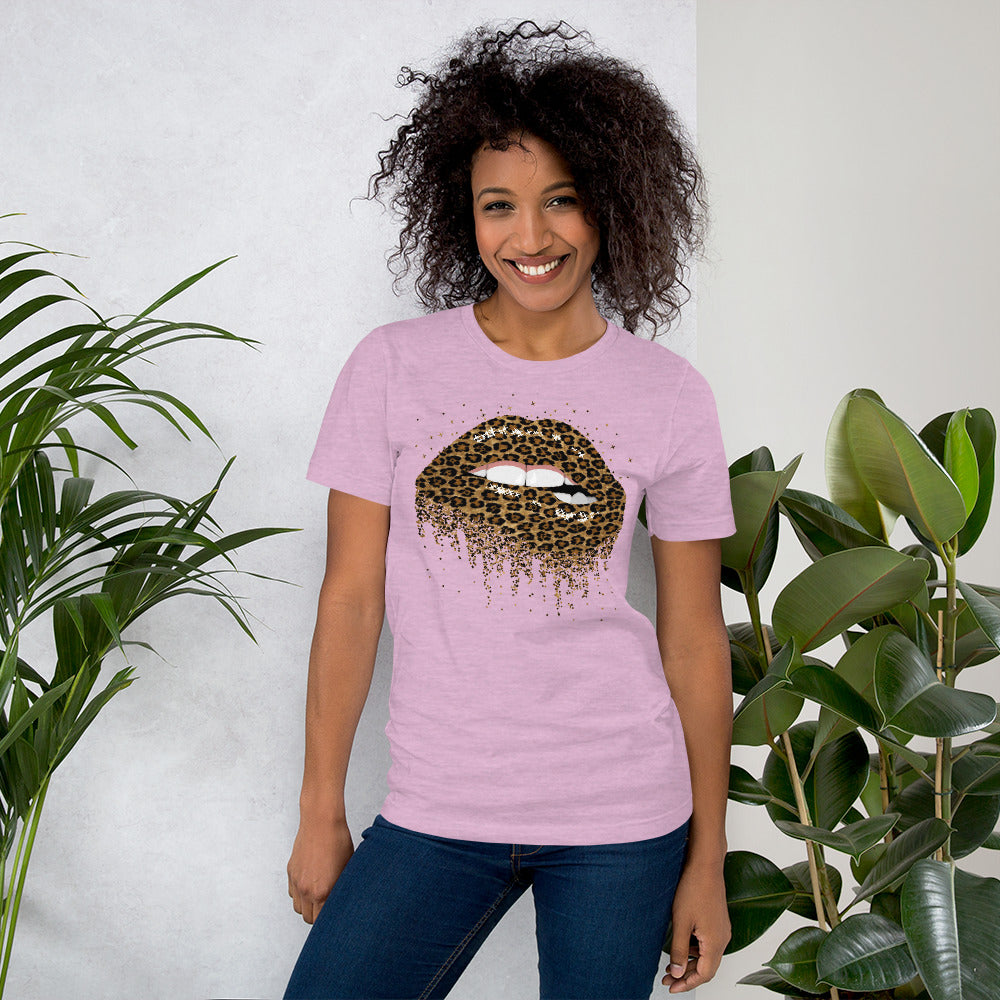 LEOPARD LIPS T-Shirt - Fearless Confidence Coufeax™