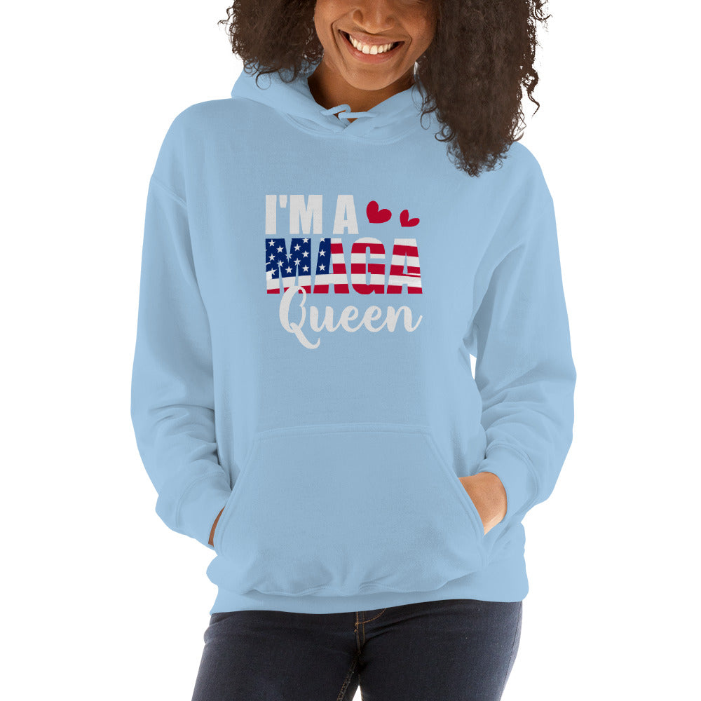 I'M A MAGA QUEEN  TRUMPSTER Hoodie - Fearless Confidence Coufeax™