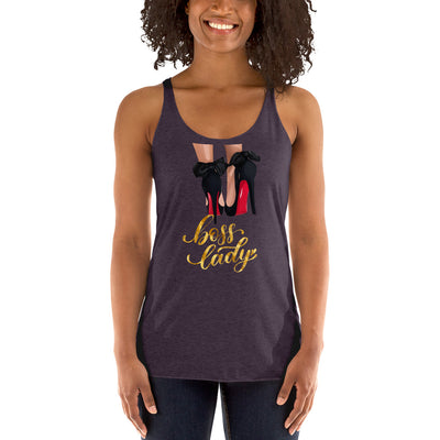 Boss Lady Women's Racerback Tank - Fearless Confidence Coufeax™