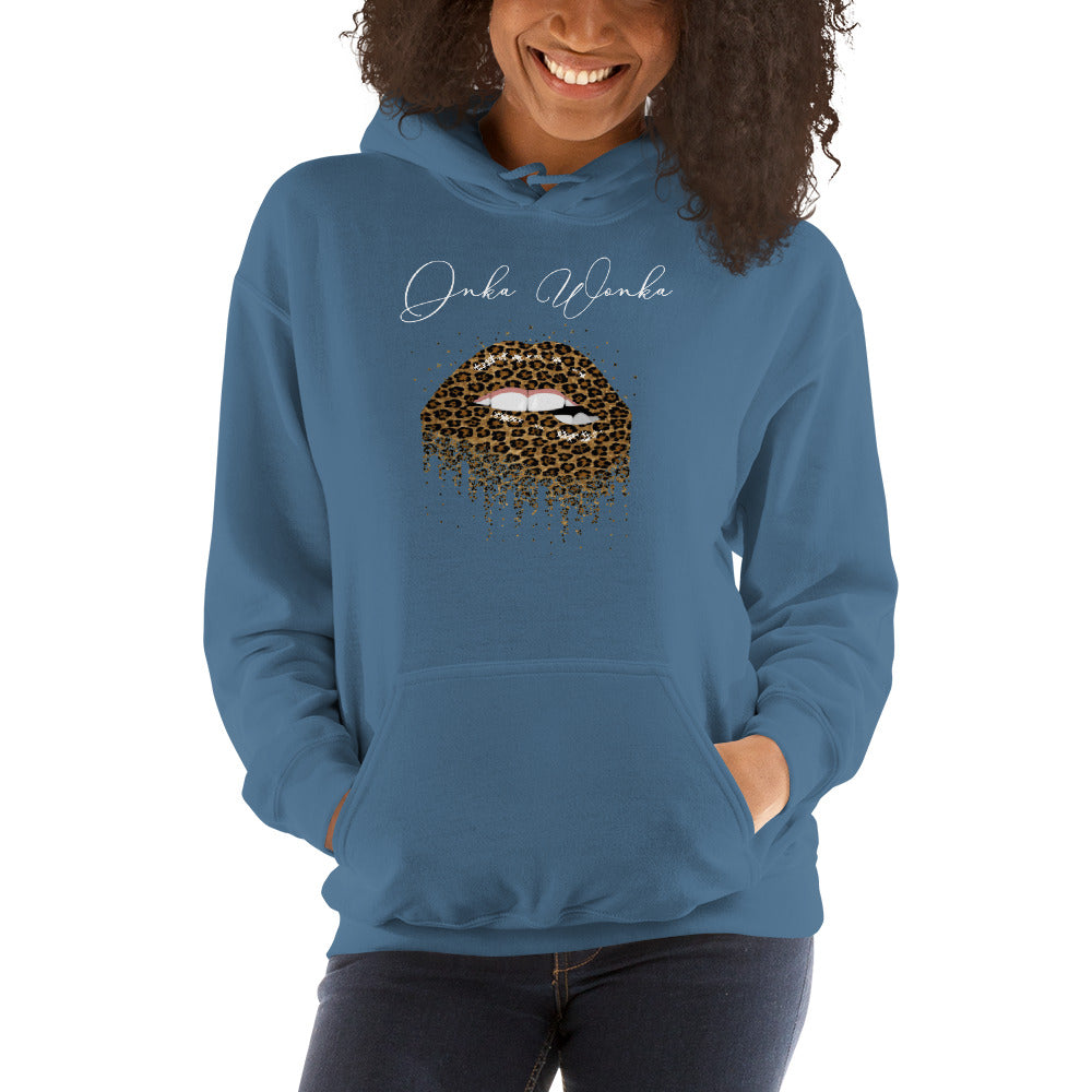 ONKA WONKA LEOPARD LIPS Hoodie - Fearless Confidence Coufeax™