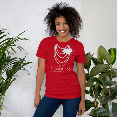 Necklace & Heels T-Shirt - Fearless Confidence Coufeax™