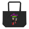 Boss Vibes Large organic tote bag - Fearless Confidence Coufeax™