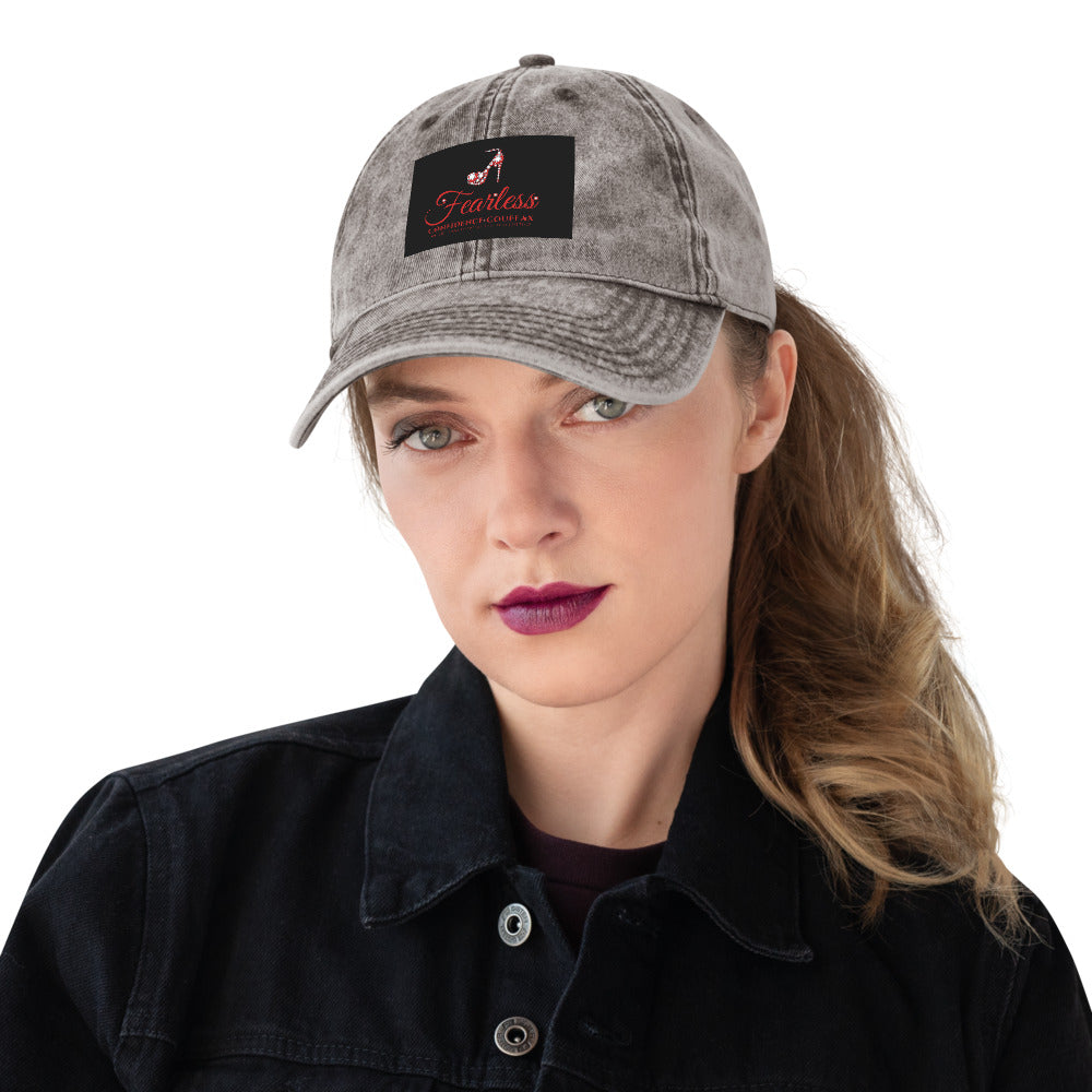 Vintage Cotton Twill Cap - Fearless Confidence Coufeax™