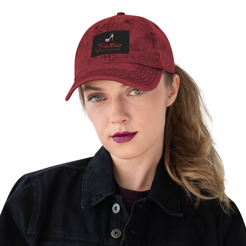 Vintage Cotton Twill Cap - Fearless Confidence Coufeax™