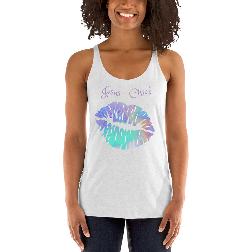 Jesus Chick Women's Racerback Tank - Fearless Confidence Coufeax™