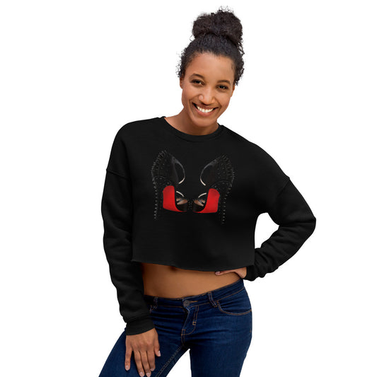 Boss Lady Crop Sweatshirt - Fearless Confidence Coufeax™