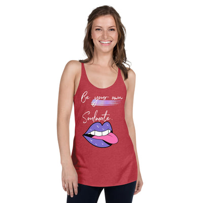 BE YOUR OWN SOULMATE Women's Racerback Tank - Fearless Confidence Coufeax™