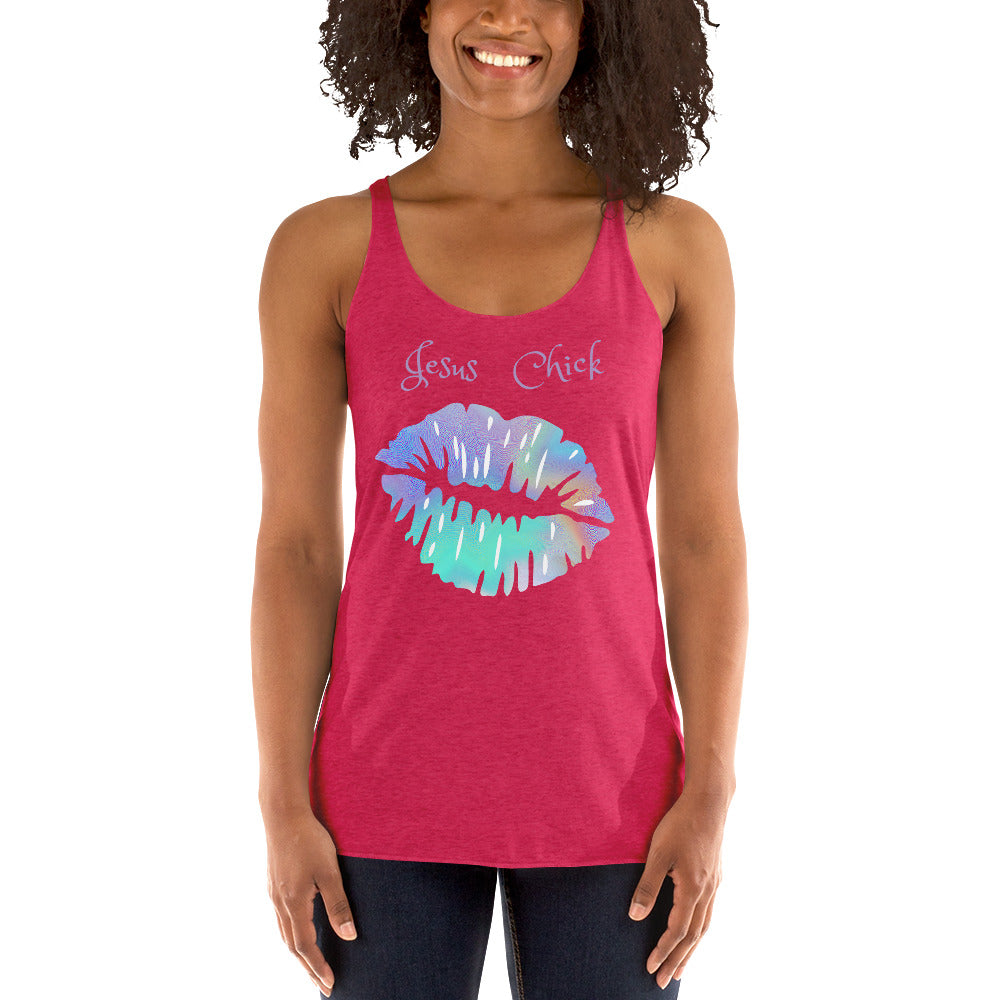 Jesus Chick Women's Racerback Tank - Fearless Confidence Coufeax™