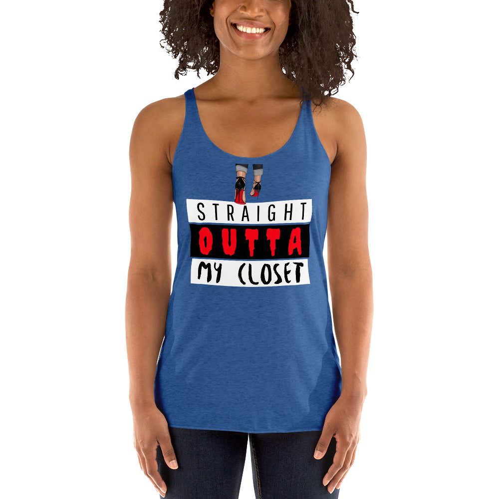 Straight Outta My Closet Women's Racerback Tank - Fearless Confidence Coufeax™