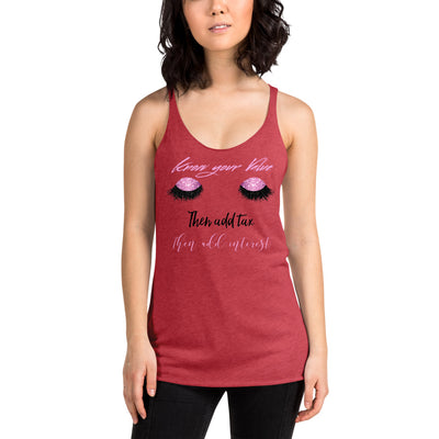 KNOW YOUR VALUE  Women's Racerback Tank - Fearless Confidence Coufeax™