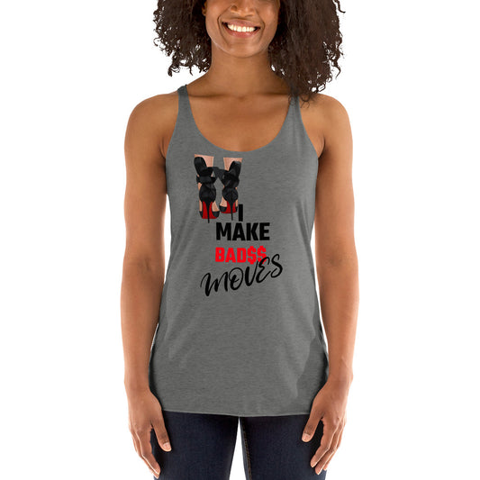 I Make Money Moves Women's Racerback Tank - Fearless Confidence Coufeax™