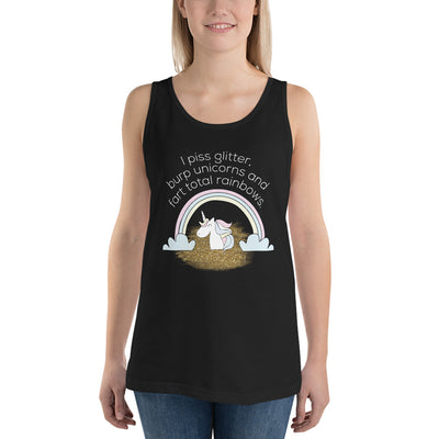 I PISS Glitter Tank Top - Fearless Confidence Coufeax™