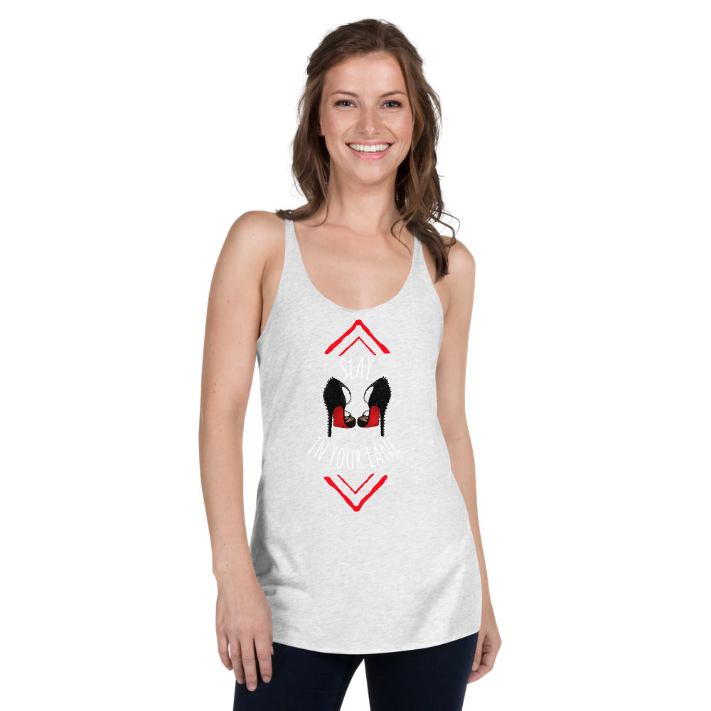 SLAY IN YOUR LANE Women's Racerback Tank - Fearless Confidence Coufeax™