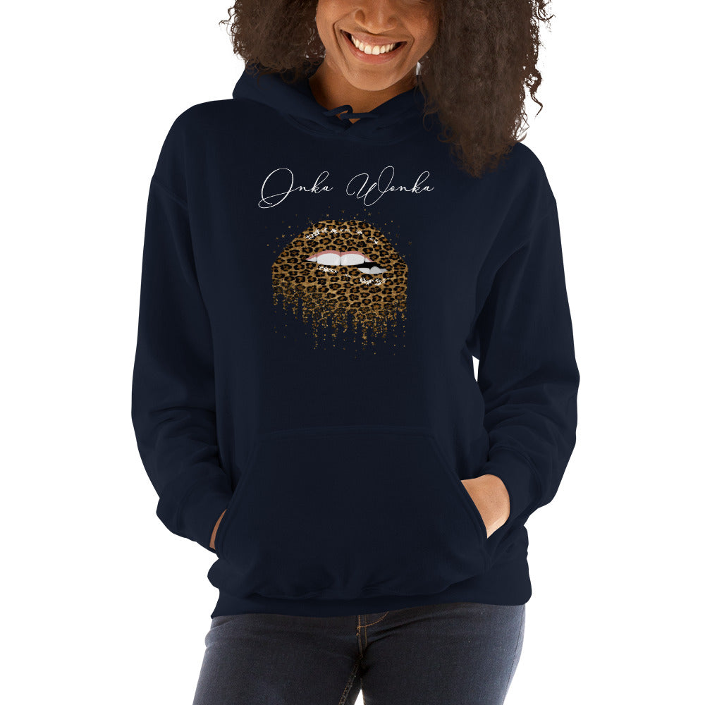 ONKA WONKA LEOPARD LIPS Hoodie - Fearless Confidence Coufeax™