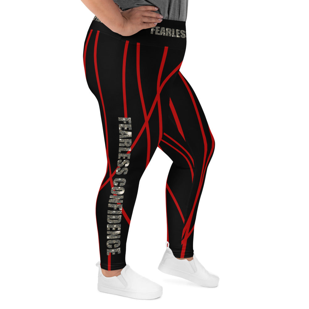 Fearless Confidence Plus Size Leggings - Fearless Confidence Coufeax™