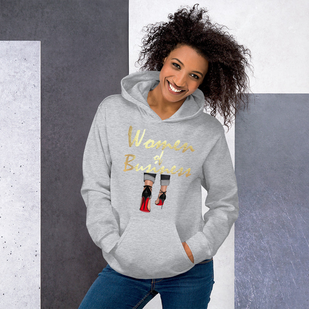 WOMAN IN BUSINESS Hoodie - Fearless Confidence Coufeax™