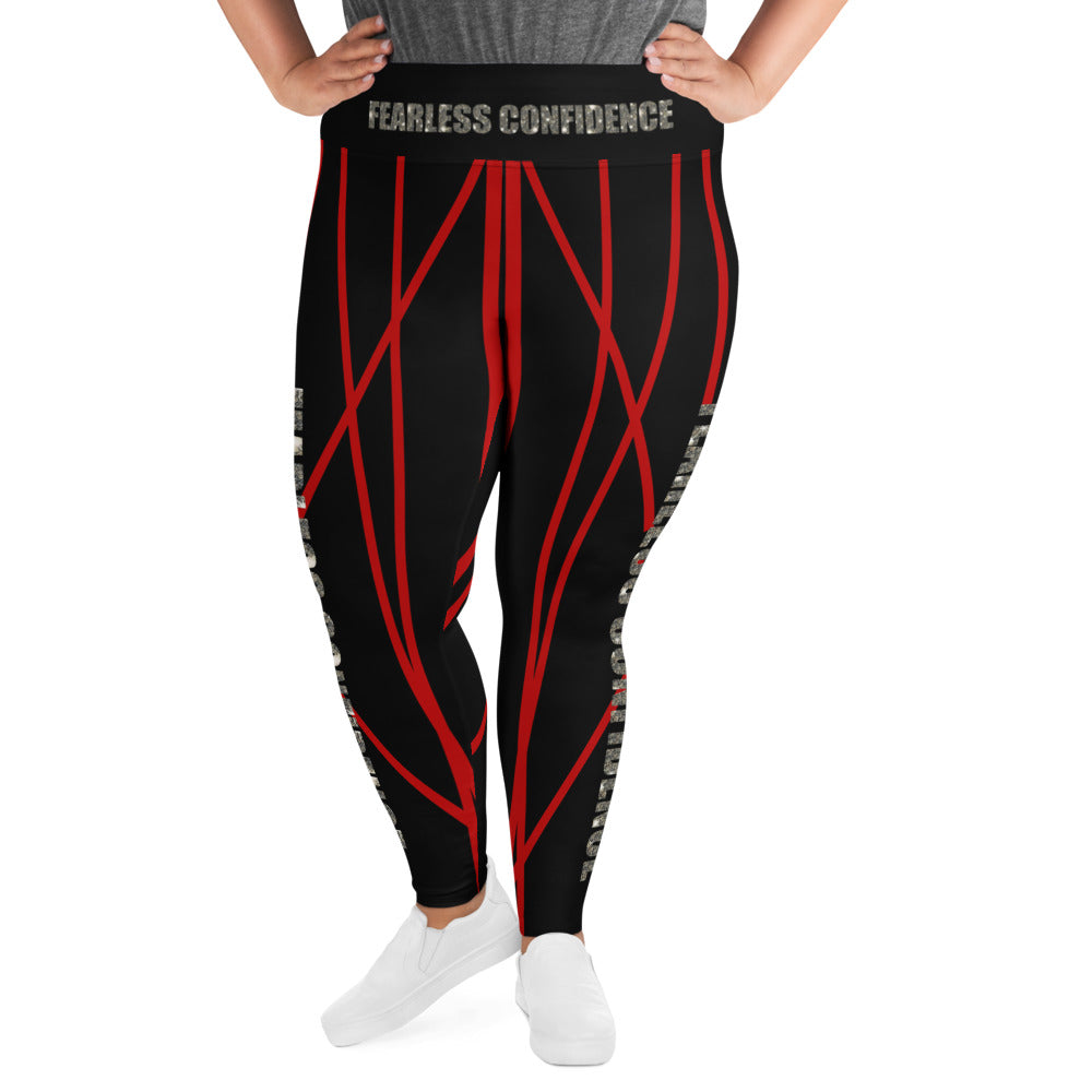 Fearless Confidence Plus Size Leggings - Fearless Confidence Coufeax™