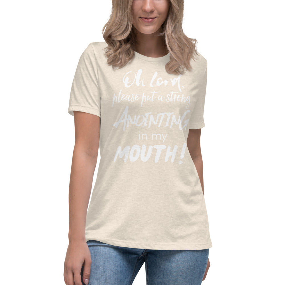 Anointing Prayer Women's Relaxed T-Shirt - Fearless Confidence Coufeax™