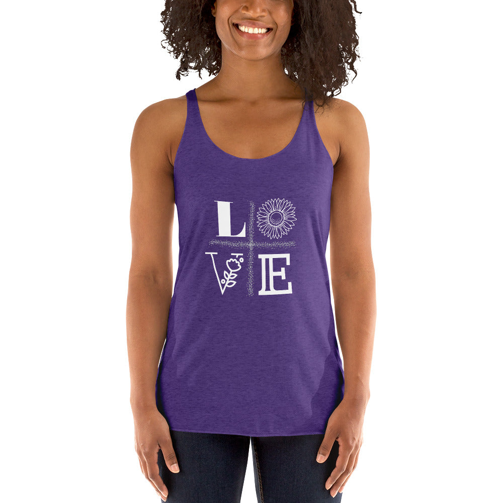 LOVE Women's Racerback Tank - Fearless Confidence Coufeax™