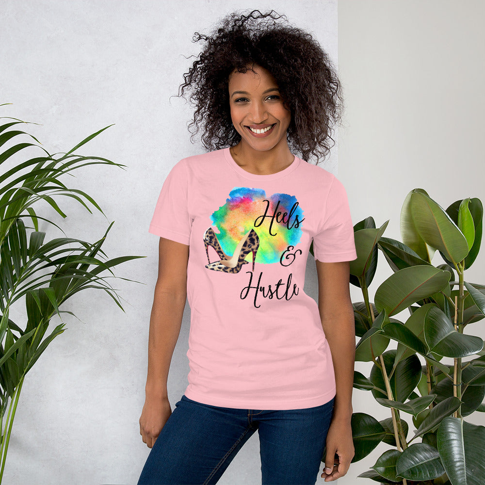 Heels & Hustle Short-Sleeve T-Shirt - Fearless Confidence Coufeax™