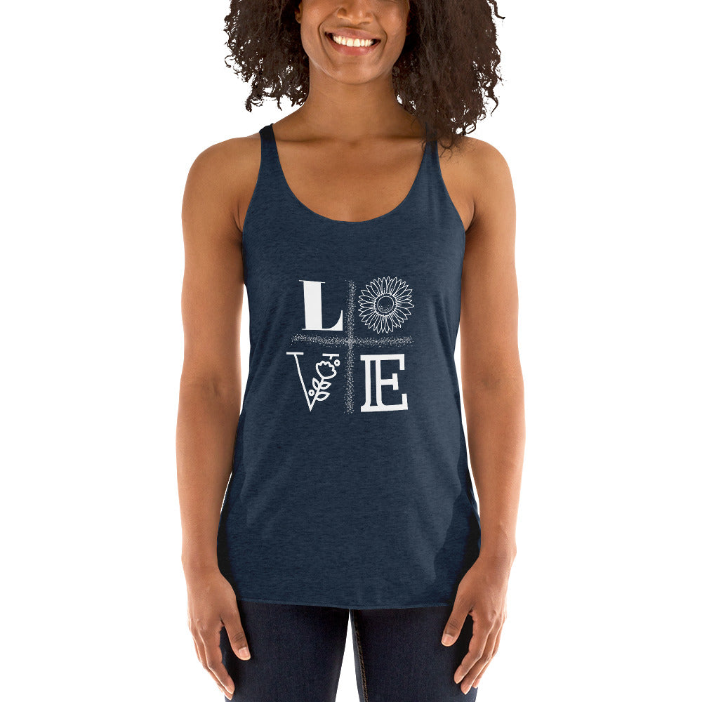 LOVE Women's Racerback Tank - Fearless Confidence Coufeax™