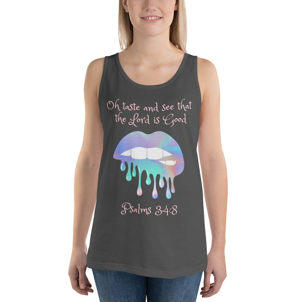 Psalms 34:8 Tank Top - Fearless Confidence Coufeax™