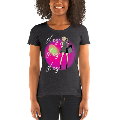SLAY Ladies' short sleeve t-shirt - Fearless Confidence Coufeax™
