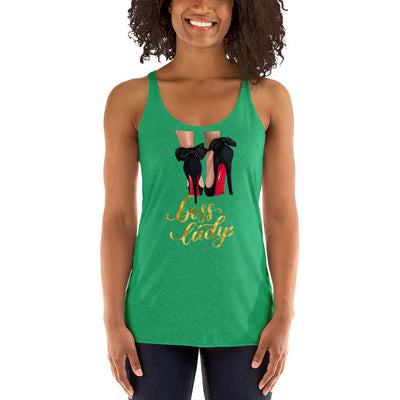 Boss Lady Women's Racerback Tank - Fearless Confidence Coufeax™