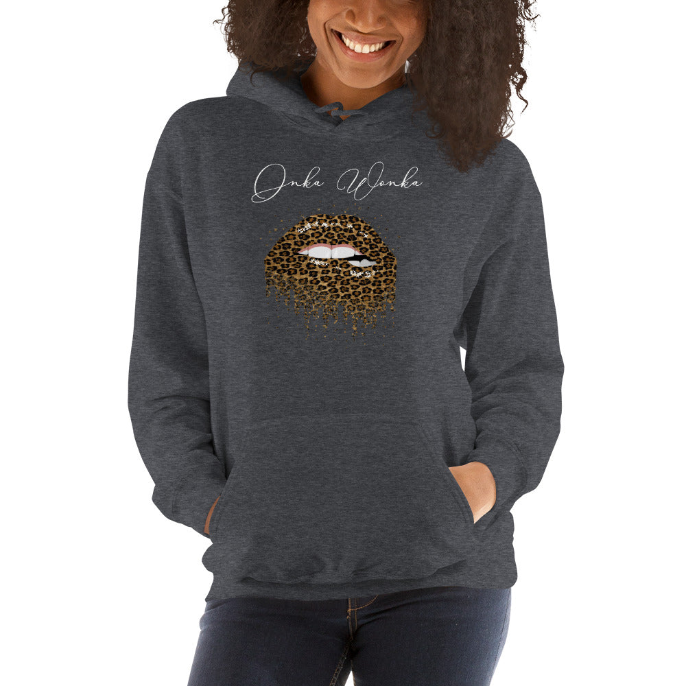 ONKA WONKA LEOPARD LIPS Hoodie - Fearless Confidence Coufeax™