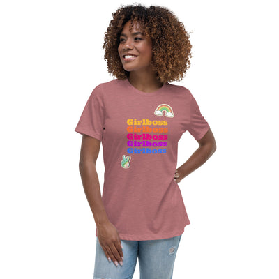 Girlboss Women's Relaxed T-Shirt - Fearless Confidence Coufeax™