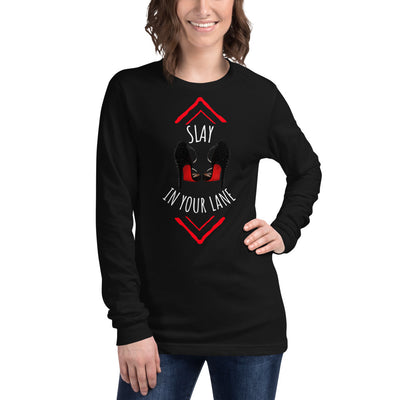 SLAY IN YOUR LANE Long Sleeve Tee - Fearless Confidence Coufeax™