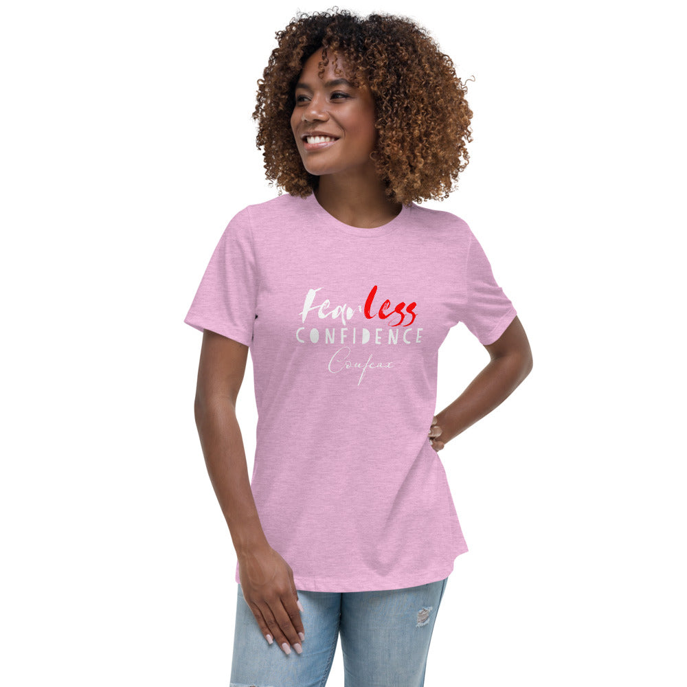 FEARLESS CONFIDENCE COUFEAX Women's Relaxed T-Shirt - Fearless Confidence Coufeax™