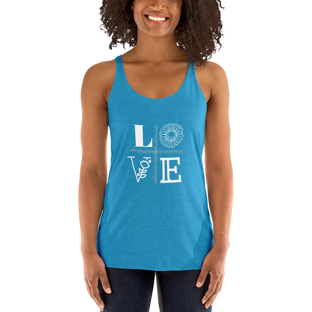 LOVE Women's Racerback Tank - Fearless Confidence Coufeax™