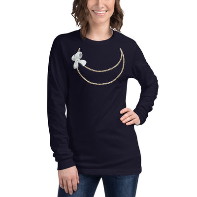 NECKLACE  Long Sleeve Tee - Fearless Confidence Coufeax™
