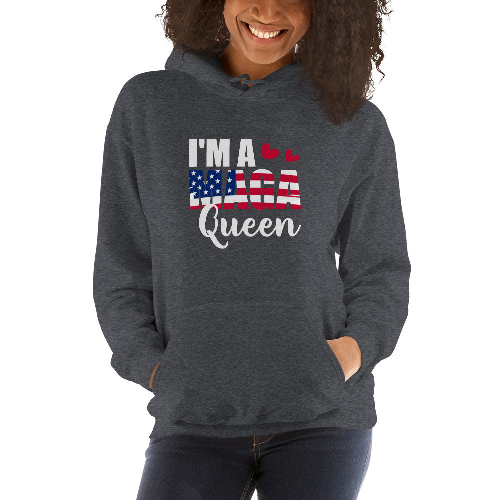 I'M A MAGA QUEEN  TRUMPSTER Hoodie - Fearless Confidence Coufeax™