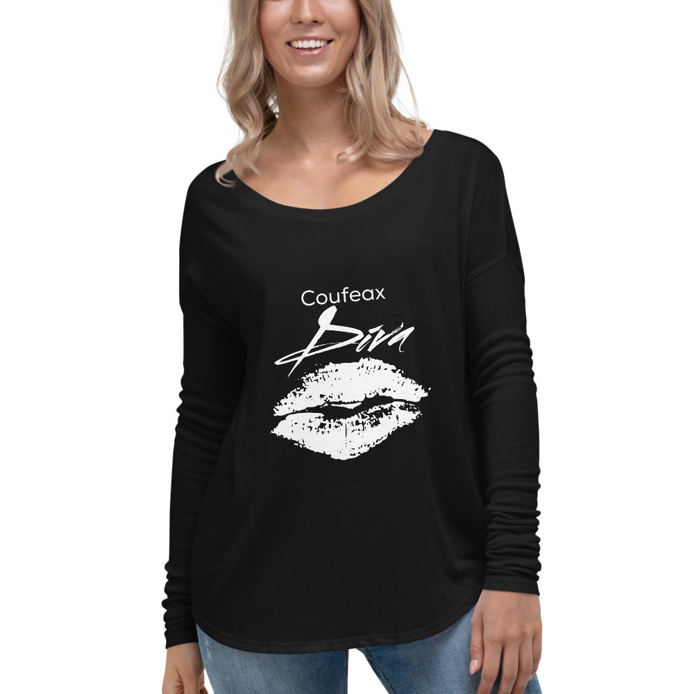 Coufeax Diva Ladies' Long Sleeve Tee - Fearless Confidence Coufeax™