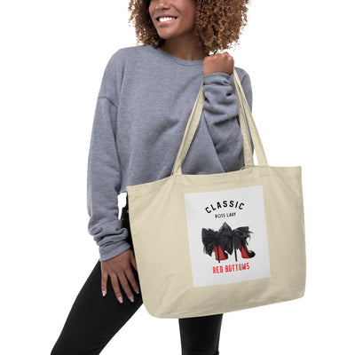 Classic Boss Lady Large organic tote bag - Fearless Confidence Coufeax™